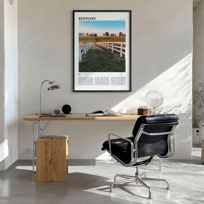 Kentucky Poster Print, Bluegrass State Photo, Mammoth Cave Wall Art, Bourbon Trail Travel Decor image 2