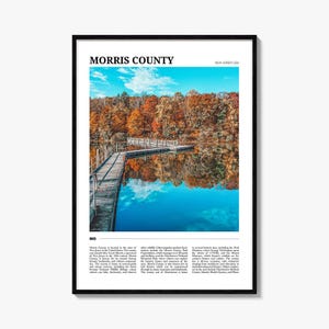 Morris County Travel Poster, Morris County Wall Art, Morris County Poster Print, Morris County Photo, Morris County Decor, New Jersey, USA