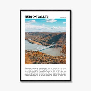 Hudson Valley reisposter, Hudson Valley kunst aan de muur, Hudson Valley poster print, Hudson Valley foto, Hudson Valley decor, New York, VS