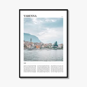 Varenna Travel Poster, Varenna Wall Art, Varenna Poster Print, Varenna Photo, Varenna Decor, Italy