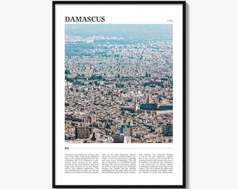 Damascus Travel Poster, Damascus Wall Art, Damascus Poster Print, Damascus Photo, Damascus Decor, Syria