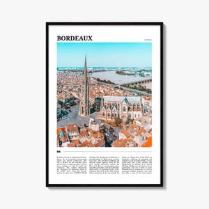 Bordeaux Reiseplakat, Bordeaux Wandkunst, Bordeaux Poster Druck, Bordeaux Foto, Bordeaux Dekor, Frankreich