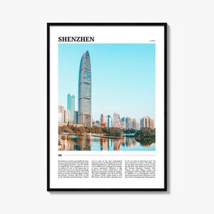 Shenzhen Travel Poster, Shenzhen Wall Art, Shenzhen Poster Print, Shenzhen Photo, Shenzhen Decor, China