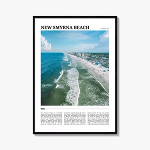 Nieuwe Smyrna Beach-reisposter, nieuwe Smyrna Beach-muurkunst, nieuwe Smyrna Beach-posterafdruk, nieuwe Smyrna Beach-foto, decor, Florida, VS