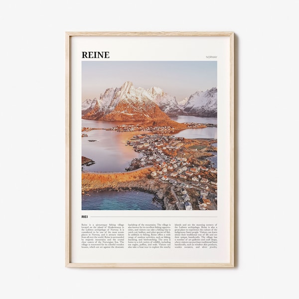 Reine Travel Poster, Reine Wall Art, Reine Poster Print, Reine Photo, Reine Decor, Norway