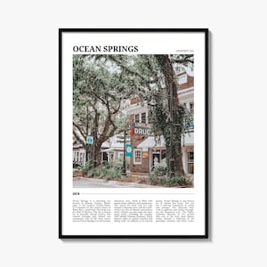 Ocean Springs Reiseplakat, Ocean Springs Wandkunst, Ocean Springs Poster Druck, Ocean Springs Foto, Ocean Springs Dekor, Mississippi, USA