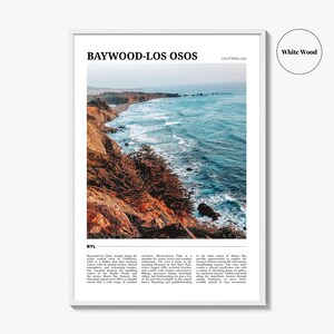 Cartel de viaje de Baywood Los Osos, Arte de pared de Baywood-Los Osos, Impresión de póster de Baywood-Los Osos, Foto de Baywood-Los Osos, Decoración de Baywood-Los Osos imagen 8