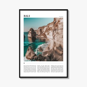 Bali Travel Poster, Bali Wall Art, Bali Poster Print, Bali Photo, Bali Decor, Indonesia