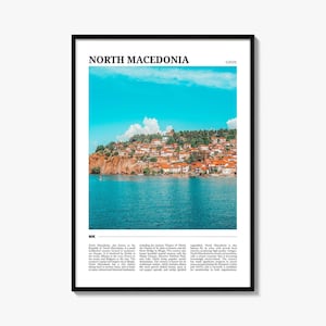 North Macedonia Travel Poster, North Macedonia Wall Art, North Macedonia Poster Print, North Macedonia Photo, North Macedonia Decor, Europe