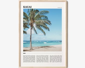 Kauai Travel Poster No 2, Kauai Wall Art, Kauai Poster Print, Kauai Photo, Kauai Decor, Hawaii, USA