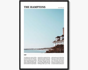 The Hamptons Poster Print, New York Photo, Long Island Wall Art, USA Travel Decor