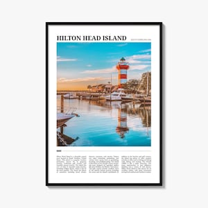 Hilton Head Island Travel Poster, Hilton Head Island Wall Art, Hilton Head Island Poster Print, Hilton Photo, Decor, South Carolina, USA