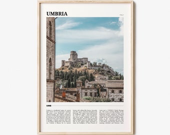 Umbria Travel Poster, Umbria Wall Art, Umbria Poster Print, Umbria Photo, Umbria Decor, Italy