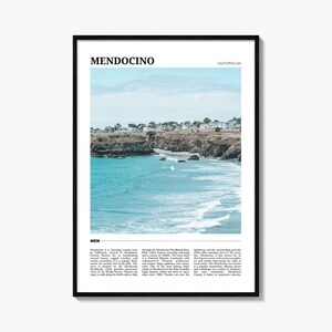 Mendocino Travel Poster, Mendocino Wall Art, Mendocino Poster Print, Mendocino Photo, Mendocino Decor