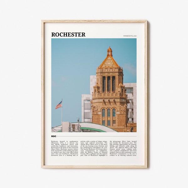 Rochester Poster Etsy