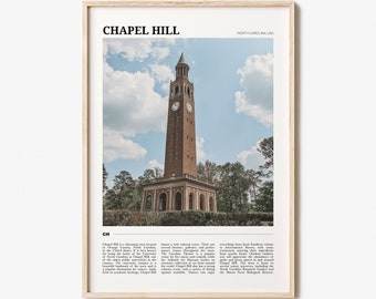 Chapel Hill Travel Poster, Chapel Hill Wall Art, Chapel Hill Poster Print, Chapel Hill Photo, Chapel Hill Decor, North Carolina, USA