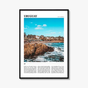Uruguay Travel Poster, Uruguay Wall Art, Uruguay Poster Print, Uruguay Photo, Uruguay Decor, South America