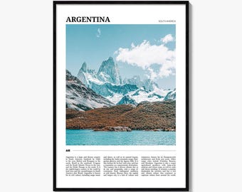 Argentina Travel Poster, Argentina Wall Art, Argentina Poster Print, Argentina Photo, Argentina Decor, South America
