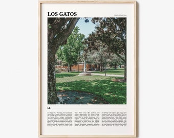 Los Gatos Travel Poster, Los Gatos Wall Art, Los Gatos Poster Print, Los Gatos Photo, Los Gatos Decor, California, USA