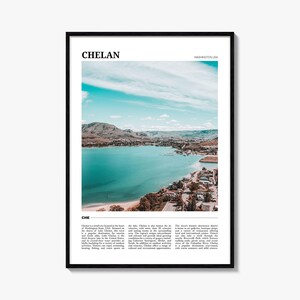 Chelan Reise Poster, Chelan Wandkunst, Chelan Poster Druck, Chelan Foto, Chelan Decor, Washington, USA