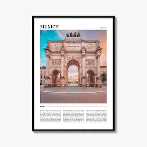 Munich Travel Poster, Munich Wall Art, Munich Poster Print, Munich Photo, Munich Decor, Germany
