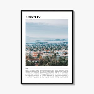 Berkeley Travel Poster: Vibrant California Wall Art Print