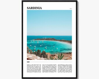 Sardinien Reiseplakat, Sardinien Wandkunst, Sardinien Poster Druck, Sardinien Foto, Sardinien Dekor, Italien