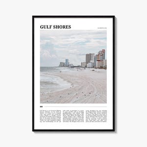 Gulf Shores-reisposter, Gulf Shores-muurkunst, Gulf Shores-posterafdruk, Gulf Shores-foto, Gulf Shores-decor, Alabama, VS