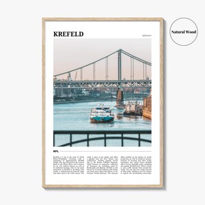 Cartel de viaje de Krefeld, arte de la pared de Krefeld, impresión del cartel de Krefeld, foto de Krefeld, decoración de Krefeld, Alemania imagen 7