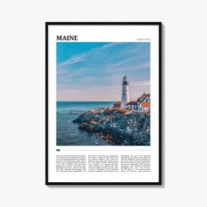 Maine Reiseplakat Nr. 1, Maine Wandkunst, Maine Poster Druck, Maine Foto, Maine Decor, USA
