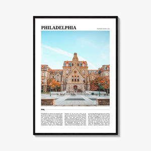 Philadelphia Travel Poster No 1, Philadelphia Wall Art, Philadelphia Poster Print, Philadelphia Photo, Philadelphia Decor, Pennsylvania, USA