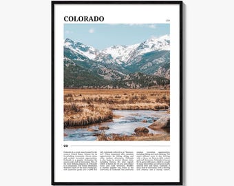 Colorado Poster Print, USA Photo, Rocky Mountains Wall Art, Pikes Peak Travel Decor