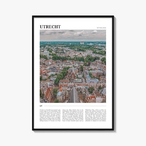 Utrecht Reiseposter, Utrecht Wandkunst, Utrecht Poster Druck, Utrecht Foto, Utrecht Dekor, Niederlande