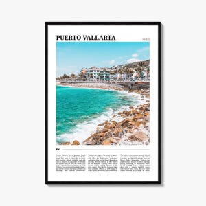 Puerto Vallarta Travel Poster, Puerto Vallarta Wall Art, Puerto Vallarta Poster Print, Puerto Vallarta Photo, Puerto Vallarta Decor, Mexico