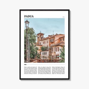 Padua Travel Poster, Padua Wall Art, Padua Poster Print, Padua Photo, Padua Decor, Italy