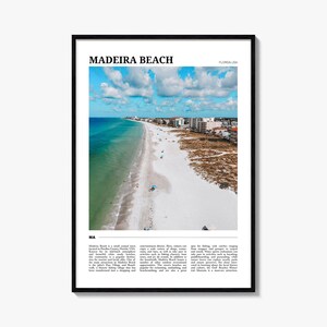 Madeira Beach Reiseplakat, Madeira Beach Wandkunst, Madeira Beach Poster Druck, Madeira Beach Foto, Madeira Beach Decor, Florida, USA
