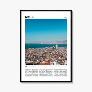 Izmir Poster Print, Turkey Photo, Konak Clock Tower Wall Art, Aegean Travel Decor