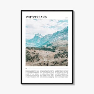 Switzerland Travel Poster, Switzerland Wall Art, Switzerland Poster Print, Switzerland Photo, Switzerland Decor, Europe