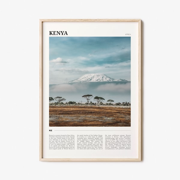 Kenia reizen poster, kunst aan de muur Kenia, Kenia poster print, Kenia foto, Kenia decor, Afrika