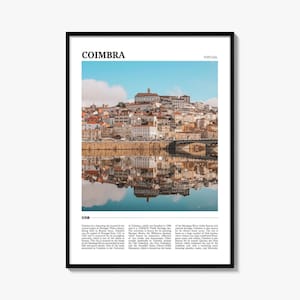 Coimbra Travel Poster, Coimbra Wall Art, Coimbra Poster Print, Coimbra Photo, Coimbra Decor, Portugal
