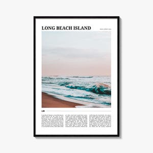Long Beach Island Reiseplakat Nr. 1, Long Beach Island Wandkunst, Long Beach Island Poster, Long Beach Island Foto, Dekor, New Jersey, USA