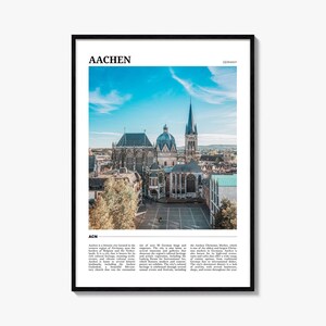 Aachen Travel Poster, Aachen Wall Art, Aachen Poster Print, Aachen Photo, Aachen Decor, Germany