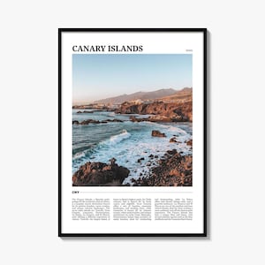 Canary Islands Travel Poster, Canary Islands Wall Art, Canary Islands Poster Print, Canary Islands Photo, Canary Islands Decor, Spain