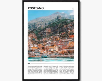 Positano Reise Poster Nr. 1, Positano Wandkunst, Positano Poster Druck, Positano Foto, Positano Dekor, Italien