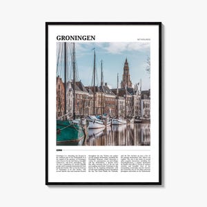 Groningen Travel Poster, Groningen Wall Art, Groningen Poster Print, Groningen Photo, Groningen Decor, Netherlands