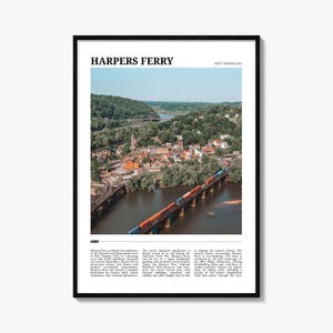 Harpers Ferry Travel Poster, Harpers Ferry Wall Art, Harpers Ferry Poster Print, Harpers Ferry Photo, Harpers Ferry Decor, USA
