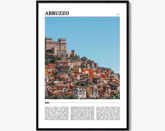 Abruzzo Poster Print, Italy Photo, Rocca Calascio Wall Art, Gran Sasso Travel Decor