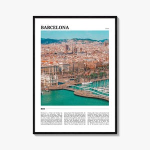 Barcelona Reiseplakat, Barcelona Wandkunst, Barcelona Poster Druck, Barcelona Foto, Barcelona Dekor, Katalonien, Spanien