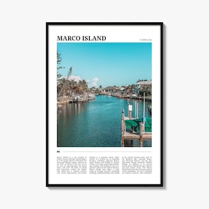 Marco Island Travel Poster, Marco Island Wall Art, Marco Island Poster Print, Marco Island Photo, Marco Island Decor, Florida, USA