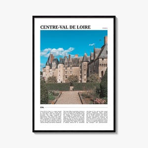 Centre Val De Loire Travel Poster, Centre-Val de Loire Wall Art, Centre-Val de Loire Poster Print, Centre-Val Photo, Centre-Val Decor